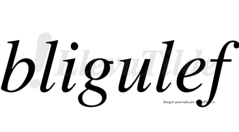 Bligulef  no lleva tilde con vocal tónica en la «e»