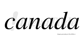 Canada no lleva tilde con vocal tónica en la segunda «a»