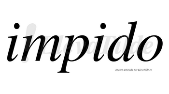 Impido no lleva tilde con vocal tónica en la segunda «i»