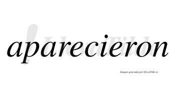 Aparecieron  no lleva tilde con vocal tónica en la segunda «e»