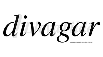 Divagar no lleva tilde con vocal tónica en la segunda «a»