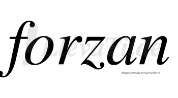 Forzan no lleva tilde con vocal tónica en la «o»
