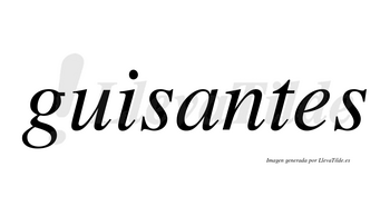 Guisantes  no lleva tilde con vocal tónica en la «a»