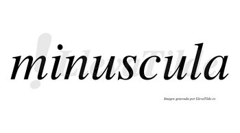 Minuscula no lleva tilde con vocal tónica en la segunda «u»