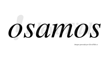 Osamos no lleva tilde con vocal tónica en la «a»