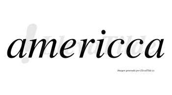 Americca  no lleva tilde con vocal tónica en la «i»