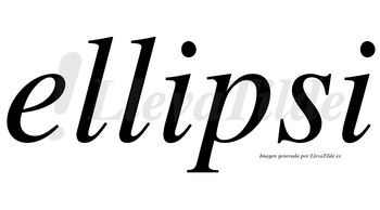 Ellipsi no lleva tilde con vocal tónica en la primera «i»