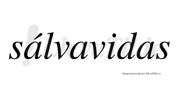 Sálvavidas  lleva tilde con vocal tónica en la primera «a»