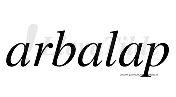 Arbalap  no lleva tilde con vocal tónica en la tercera «a»