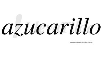 Azucarillo  no lleva tilde con vocal tónica en la «i»