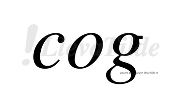 Cog  no lleva tilde con vocal tónica en la «o»