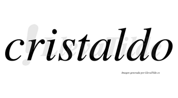 Cristaldo no lleva tilde con vocal tónica en la «a»