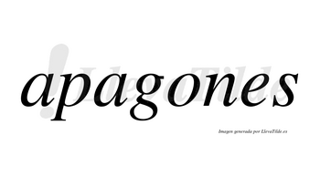 Apagones no lleva tilde con vocal tónica en la «o»