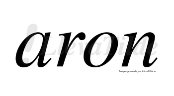 Aron no lleva tilde con vocal tónica en la «a»