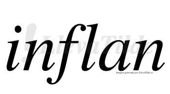 Inflan  no lleva tilde con vocal tónica en la «i»