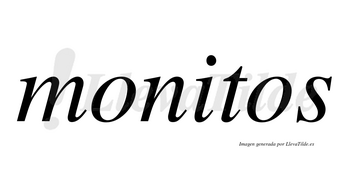 Monitos no lleva tilde con vocal tónica en la «i»