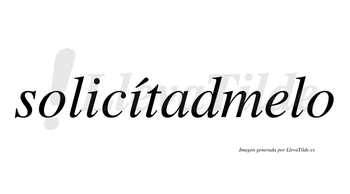 Solicítadmelo lleva tilde con vocal tónica en la segunda «i»