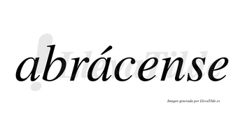 Abrácense  lleva tilde con vocal tónica en la segunda «a»
