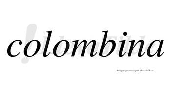 Colombina  no lleva tilde con vocal tónica en la «i»