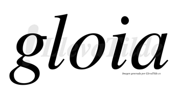 Gloia no lleva tilde con vocal tónica en la «o»