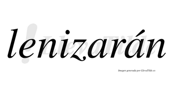 Lenizarán  lleva tilde con vocal tónica en la segunda «a»