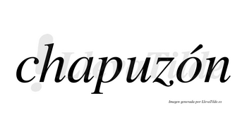 Chapuzón  lleva tilde con vocal tónica en la «o»