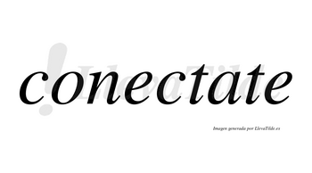 Conectate  no lleva tilde con vocal tónica en la «a»