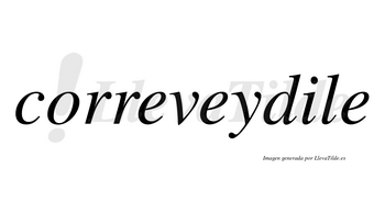 Correveydile  no lleva tilde con vocal tónica en la «i»
