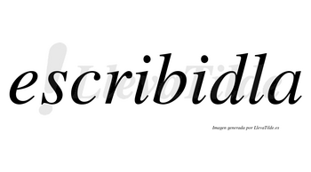 Escribidla no lleva tilde con vocal tónica en la segunda «i»
