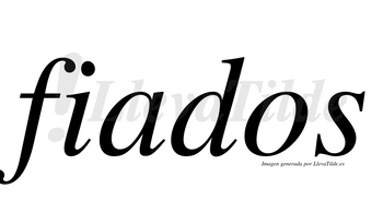 Fiados  no lleva tilde con vocal tónica en la «a»