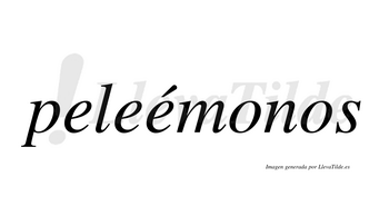 Peleémonos  lleva tilde con vocal tónica en la tercera «e»