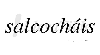 Salcocháis  lleva tilde con vocal tónica en la segunda «a»