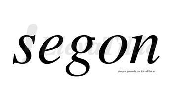 Segon no lleva tilde con vocal tónica en la «e»