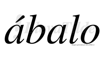 Ábalo  lleva tilde con vocal tónica en la primera «a»