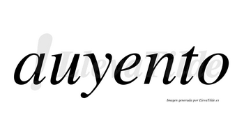 Auyento no lleva tilde con vocal tónica en la «e»
