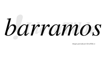 Barramos no lleva tilde con vocal tónica en la segunda «a»