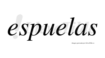 Espuelas no lleva tilde con vocal tónica en la segunda «e»