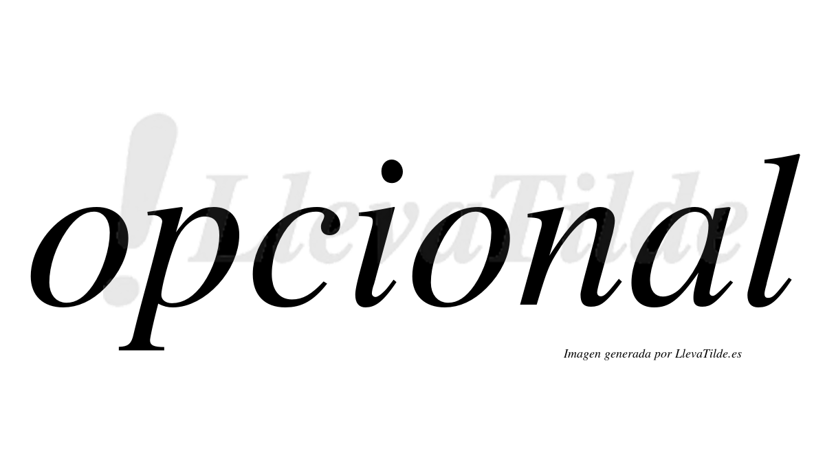 ¿Lleva tilde opcional? | LlevaTilde.es