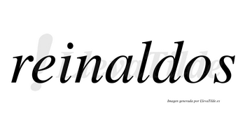 Reinaldos no lleva tilde con vocal tónica en la «a»