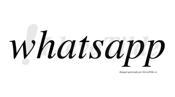 Whatsapp no lleva tilde con vocal tónica en la segunda «a»