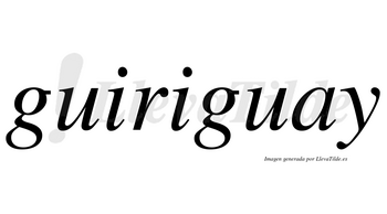 Guiriguay no lleva tilde con vocal tónica en la «a»