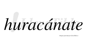 Huracánate  lleva tilde con vocal tónica en la segunda «a»