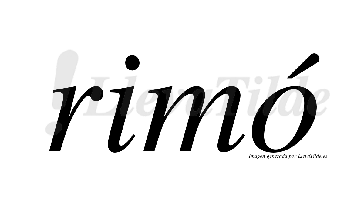 ¿Lleva tilde rimó? | LlevaTilde.es