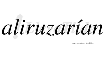 Aliruzarían  lleva tilde con vocal tónica en la segunda «i»