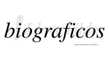 Biograficos no lleva tilde con vocal tónica en la segunda «i»