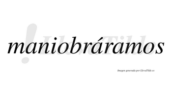 Maniobráramos  lleva tilde con vocal tónica en la segunda «a»