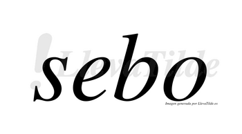 Sebo  no lleva tilde con vocal tónica en la «e»