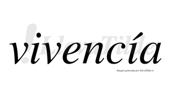 Vivencía lleva tilde con vocal tónica en la segunda «i»