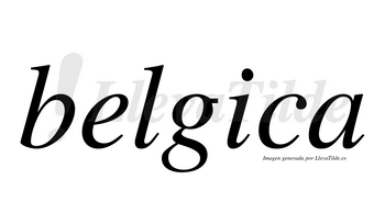 Belgica no lleva tilde con vocal tónica en la «i»