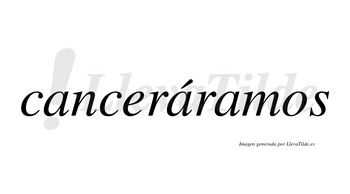 Canceráramos  lleva tilde con vocal tónica en la segunda «a»